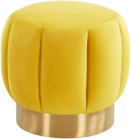 SAFAVIEH Couture Home Maxine Marigold Velvet Channel Tufted Living Room Bedroom by Unknown