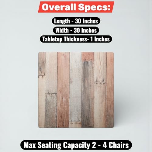 30" x 30" Square Reversible White Birch/Ash Laminated Table Top, Commercial - Image 2