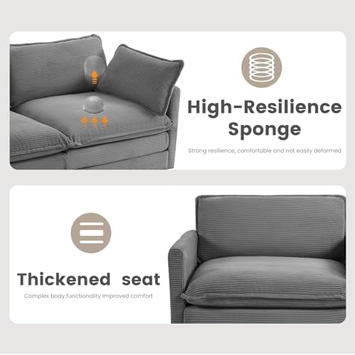 ROWHY 112'' Modular Sectional Cloud Couch - Image 6