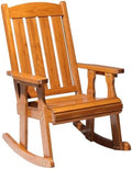 VINGLI Outdoor Rocking Chair, Heavy Duty 600 LBS Wooden Rocker by VINGLI