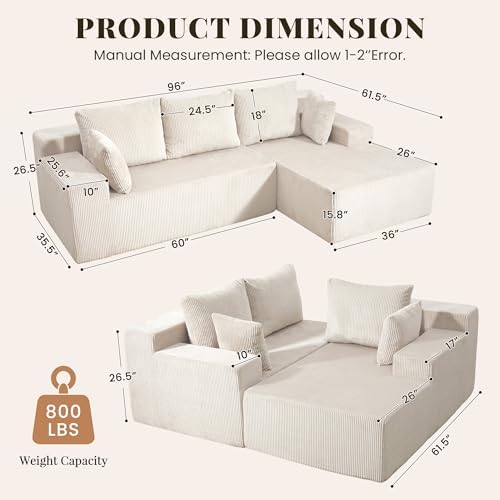 GRUSIGN Cloud Sectional Boneless Couches - Image 2