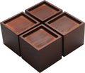 Lufia 4 Inch Solid Pine Wood Furniture Risers 4 Pack, 2000 LBS Heavy Duty by Lufia