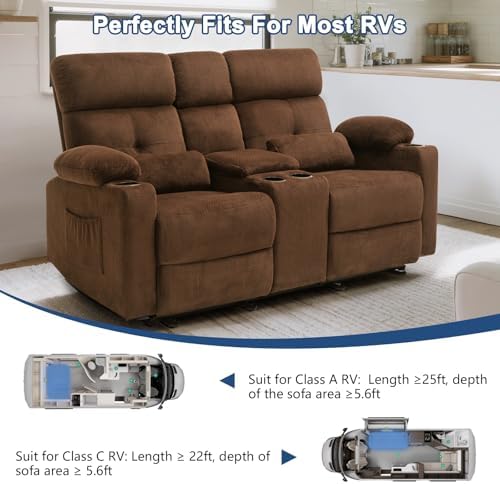 68'' RV Power Loveseat Recliner Sofa - Image 3