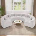 Luxanimarion Oversized Curved Cloud Couch, 6 Seater Modern Modular Sectional by Luxanimarion