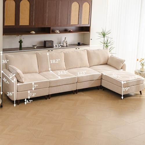 Rexulqo 135'' Modular Sectional Sofa - Image 6