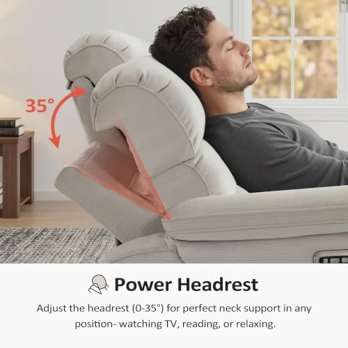 MCombo Zero Wall Hugger Power Loveseat Recliner Sofa - Image 5
