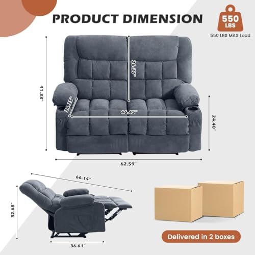 MAHOMICO Recliner Loveseat - Image 2