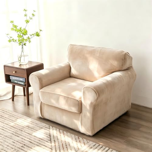 Luxury Velvet Sofa Covers for 1 Cushion Couch by HOMECOVER