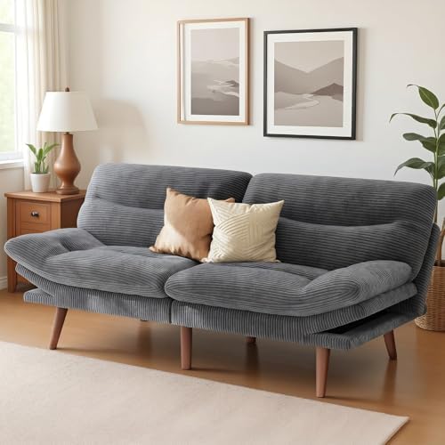 Marsail 66.02" Futon Sofa Bed, Small Convertible Sleeper Couch by Marsail