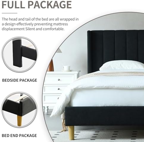 YUHUASHI King Bed Frame，Platform Bed - Image 7