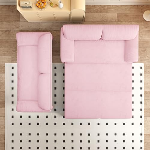 66" Futon Sofa Bed Queen Size, 3-in-1 Convertible Sleeper Sofa - Image 5