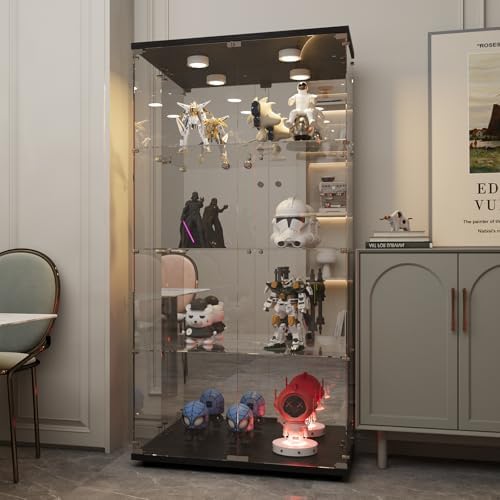 Beauty4U Black Glass Display Cabinet - Image 7