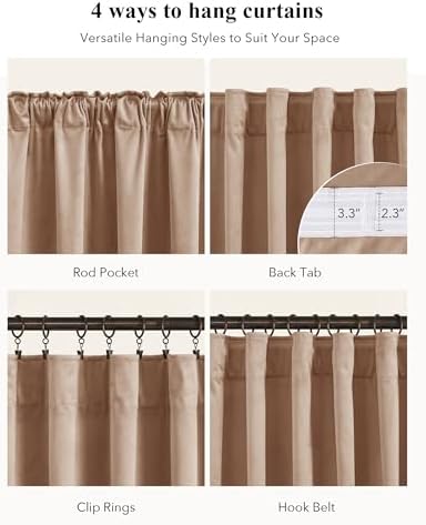 StangH Blush Beige Velvet Curtains - Image 2