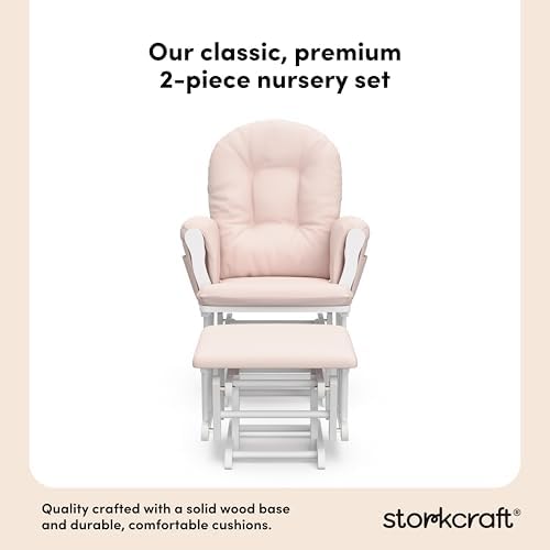 Storkcraft Premium Hoop Glider & Ottoman - Image 5