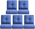 Outdoor Wicker Chair Replacement Cushions Set of 5, 22 x25 Inch Chairs Loveseat by WhereEaseMeetsGrace