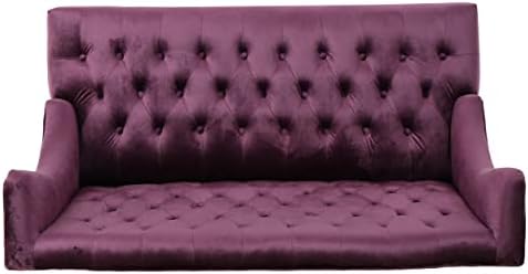 Christopher Knight Home GDFStudio Leona Modern Glam Tufted Velvet Wingback - Image 5