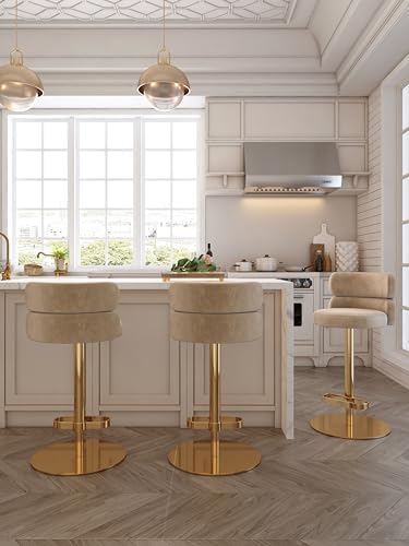Modern Velvet Bar Stool - Image 5
