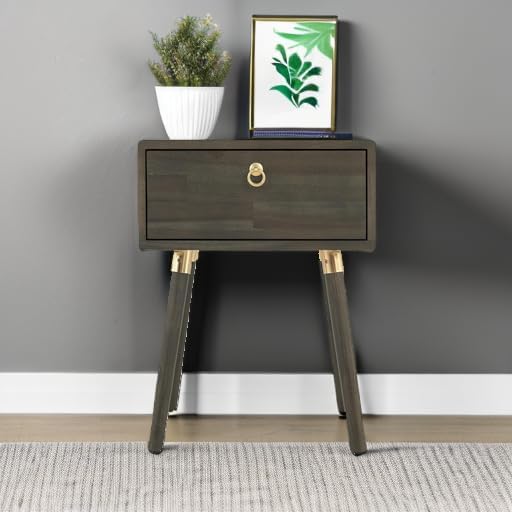 Bme Caden Solid Wood Nightstand/Side Table/End Table, Fully Assembled, - Image 5