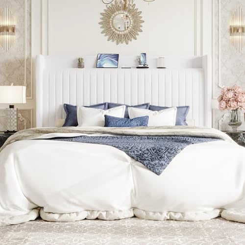 SHA CERLIN King Size Velvet Bed Frame - Image 3