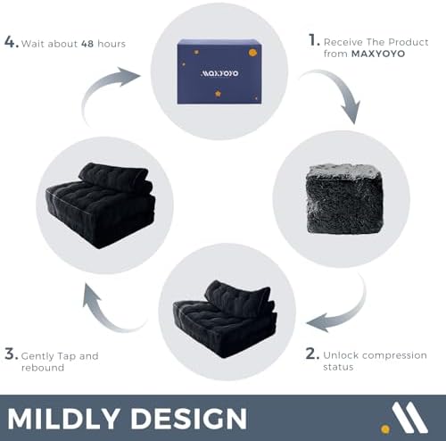 MAXYOYO Folding Sofa Bed, Convertible Chair Bed - Image 6