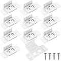 10 Pack Quick Fitting Furniture Joint Bracket, Duty Corner Brace Joint Right by Teadokly