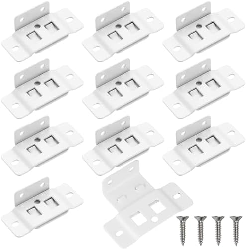 10 Pack Quick Fitting Furniture Joint Bracket, Duty Corner Brace Joint Right by Teadokly