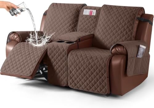 KinCam 100% Waterproof Loveseat Recliner Cover by KinCam