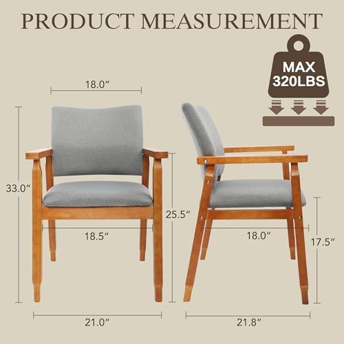 GOTMINSI Linen Fabric Dining Chair - Image 2