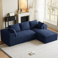 ONEMMLION 107" L-Shaped Cloud Boneless Couch Sofa by ONEMMLION