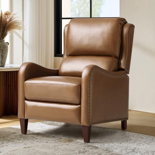 HULALA HOME Genuine Leather Recliner Chair by HULALAHOME