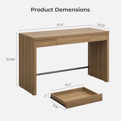 SICOTAS 47-Inch Computer Desk, Home Office Desk Writing Desk - Image 2
