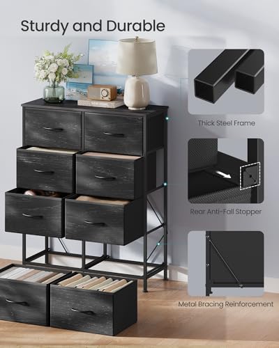 SONGMICS Dresser for Bedroom, Tall Dresser - Image 6