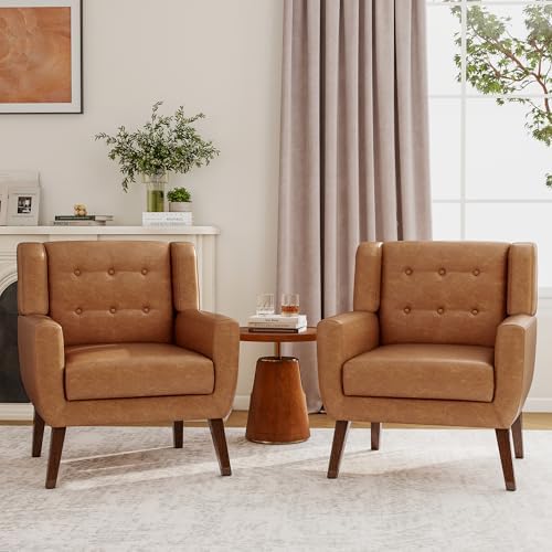 Accent Chair, Upholstered Armchair in PU Leather - Image 4
