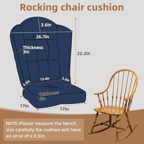 Wingback Rocking Chair Cushion - Image 3