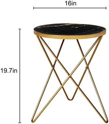 HLR Modern Round Side Table, End Table - Image 2