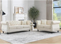 2 Piece Chesterfield Velvet Combination Sofa by Kolavess