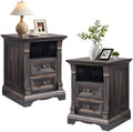 Farmhouse Nightstand Set of 2 by T4TREAMFurniture