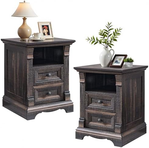 Farmhouse Nightstand Set of 2 by T4TREAMFurniture