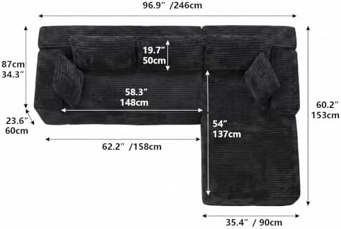 Boneless Couch Modular Sectional Sofa Cloud Couch - Image 2