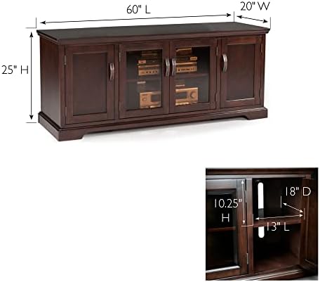 Leick Home 81360 Iverson Three Door TV Stand - Image 3