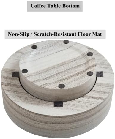 31.5" Modern Faux Marble Coffee Table - Image 5