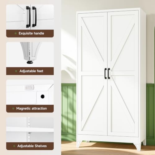 Letaya 76" H Metal Garage Storage Cabinets - Image 5