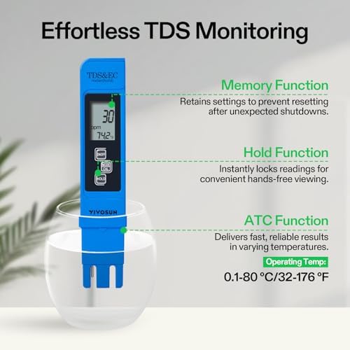 VIVOSUN Digital pH Meter, 3-in-1 TDS/EC/Temperature Meter, 3-in-1 Soil - Image 5