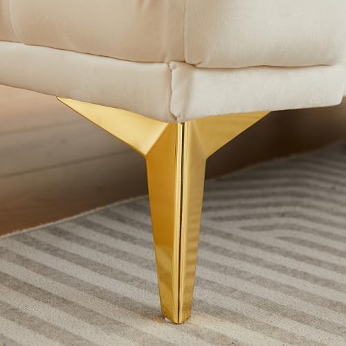 KEIKI 61" Luxury Oversized Velvet Chesterfield Sofa - Image 7