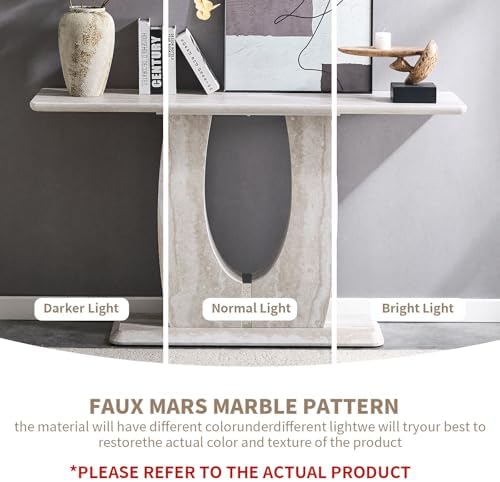 LKTART 55" MDF Console Table for Entryway, Narrow Entryway Table - Image 6