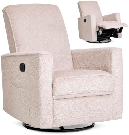 Evolur Raleigh Plus Nursery Glider Recliner, Ballet Pink by Evolur