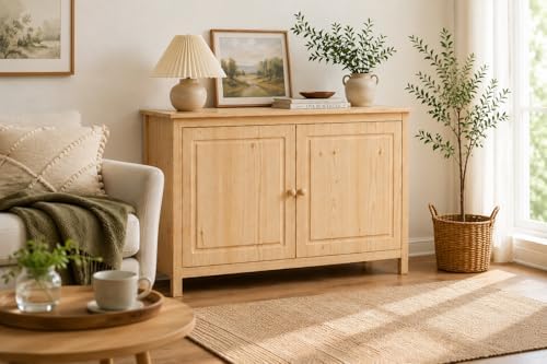 From the Tree Furniture 44" Wide Solid Pine Shaker Sideboard Buffet Cabinet — - Image 7