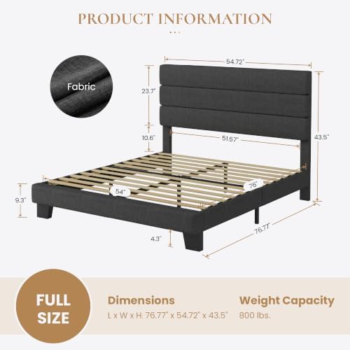 SHA CERLIN Full Platform Bed Frame - Image 2