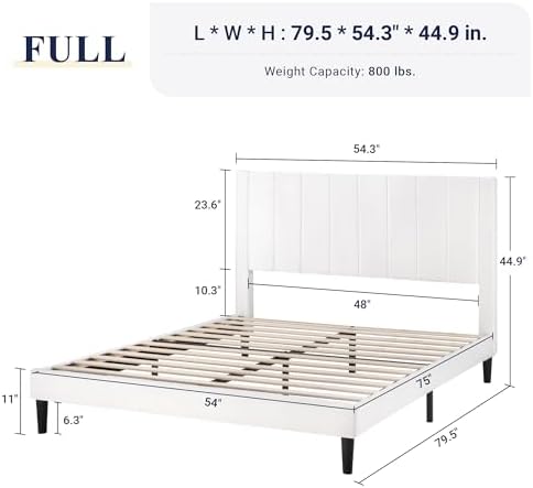 Allewie Full Bed Frame/Velvet Upholstered Bed Frame - Image 2