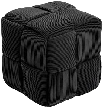 Cmishe 15" Square Woven Corduroy Ottoman Footrest by Cmishe